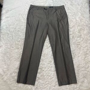 TED BAKER LONDON Mens Cotton Grey Dress Pants Size 38 Regular 31" Inseam